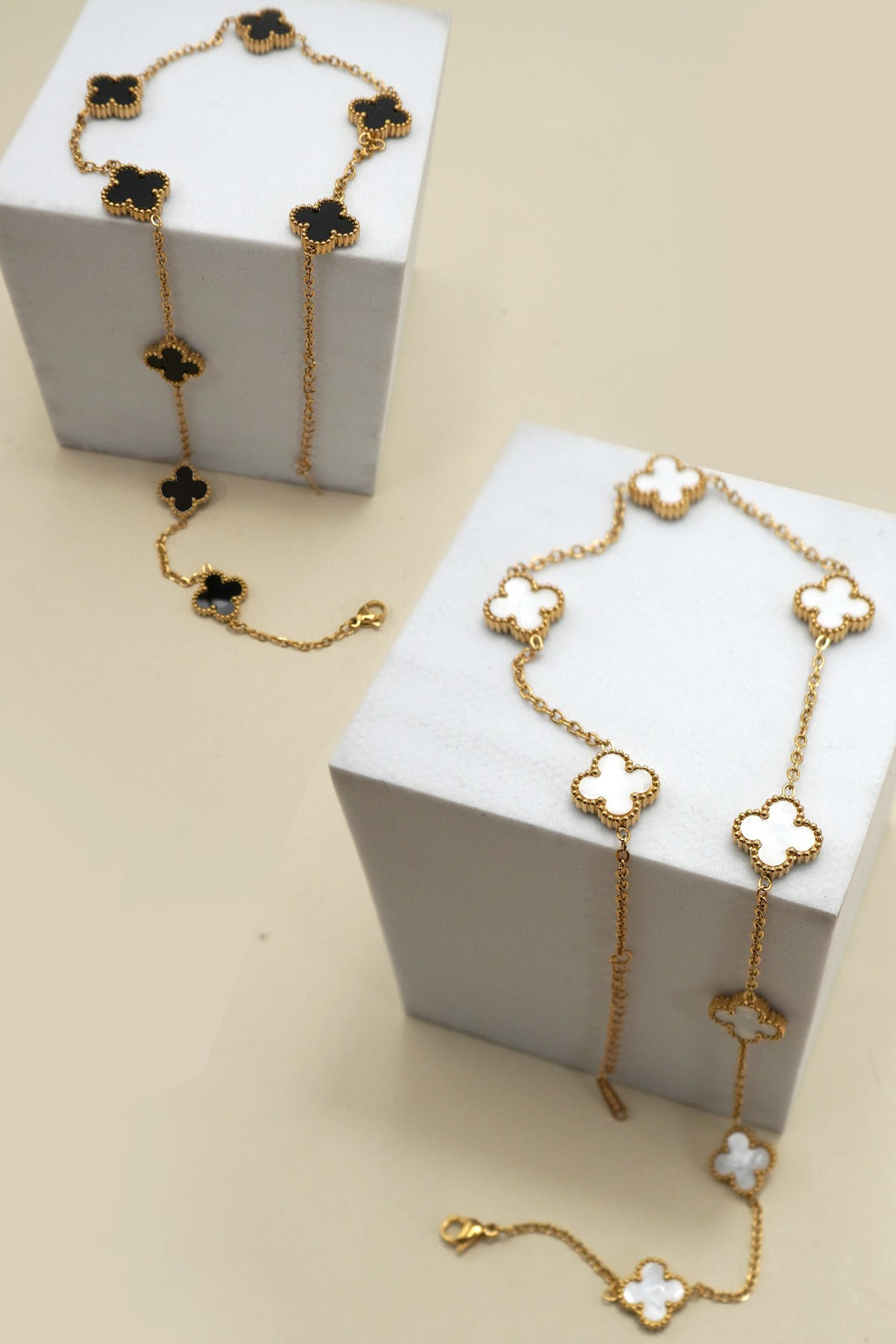 18K Gold Clover Necklace