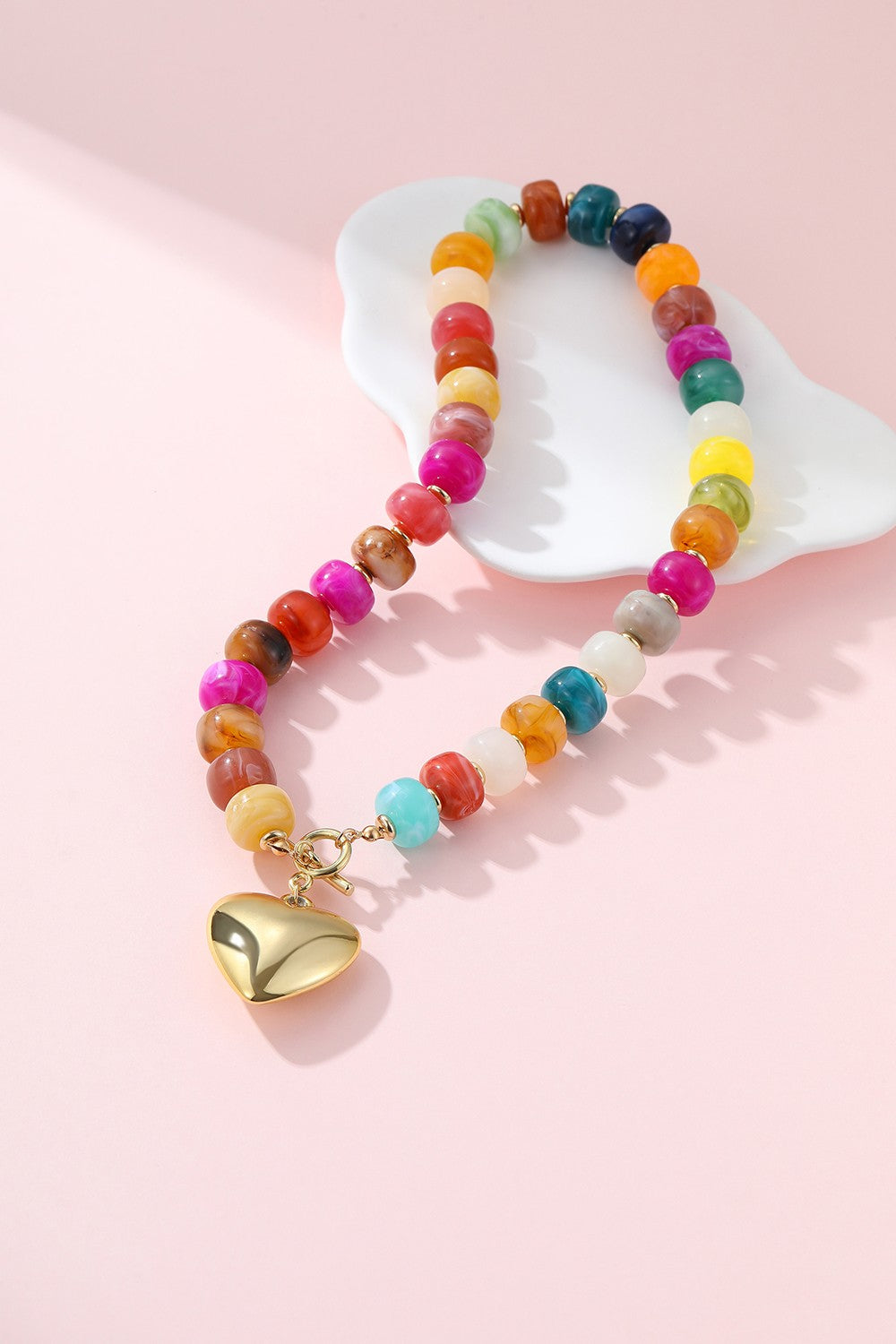 Candy Heart Beaded Necklace