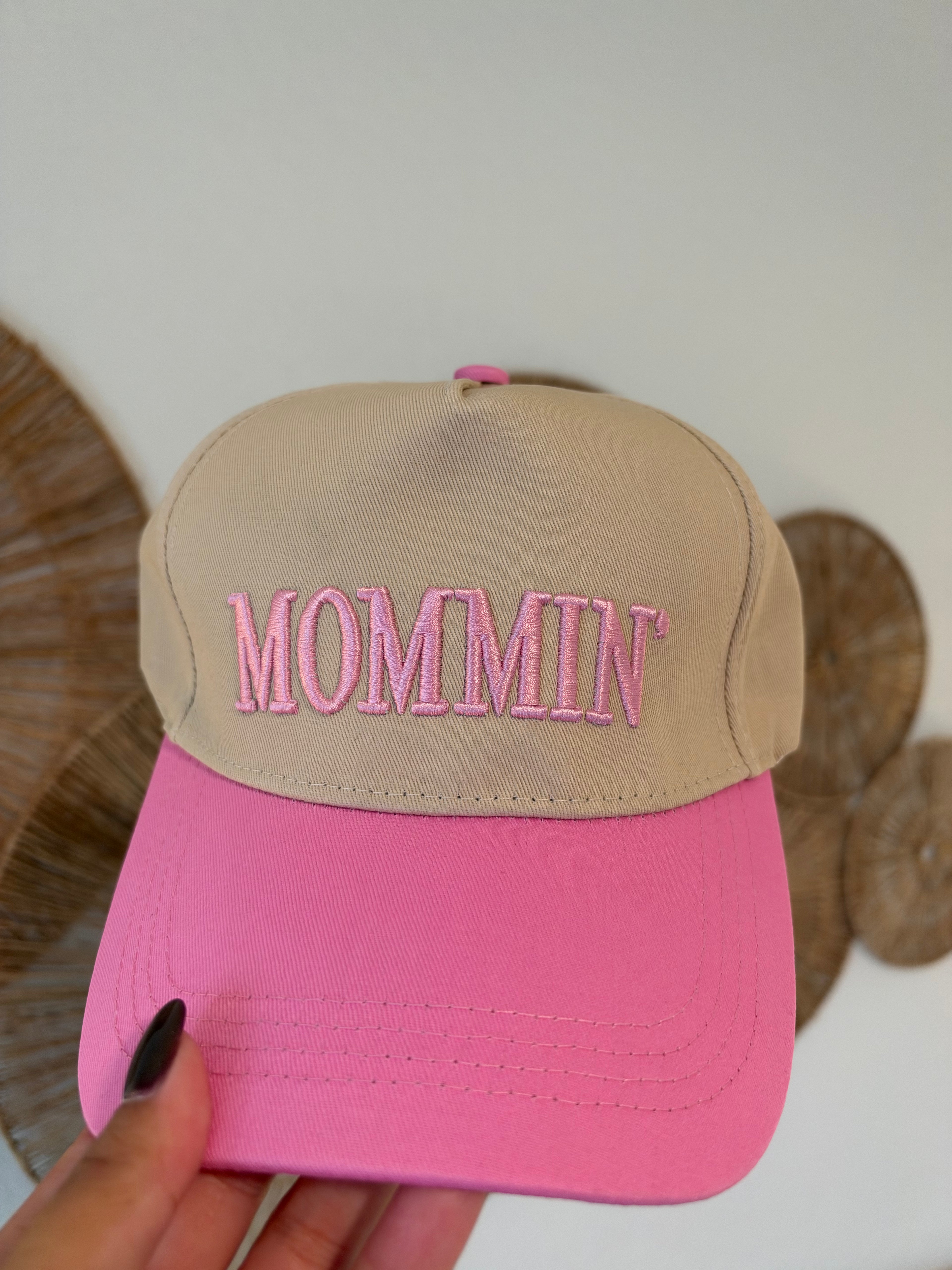 Mommin’ Baseball Hat - Pink