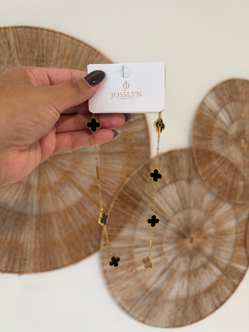 18K Gold Clover Necklace