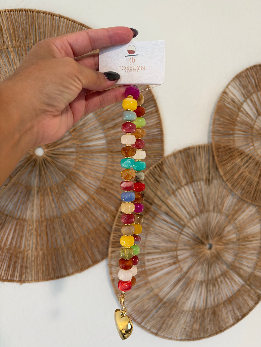 Candy Heart Beaded Necklace