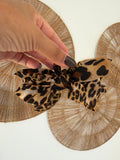 Leopard Print Bow Hair Claw Clip