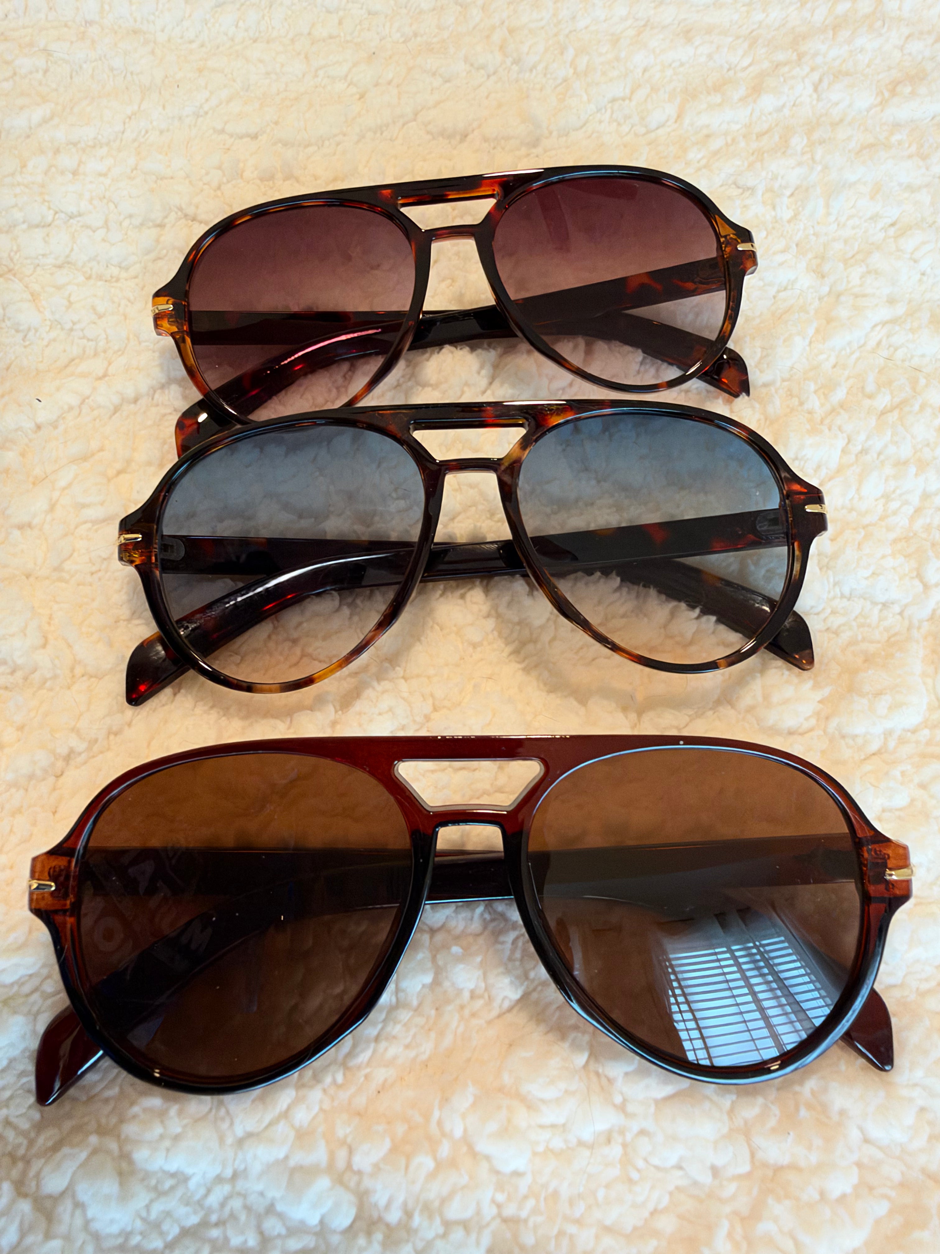 Sunday Funday Aviator Sunglasses