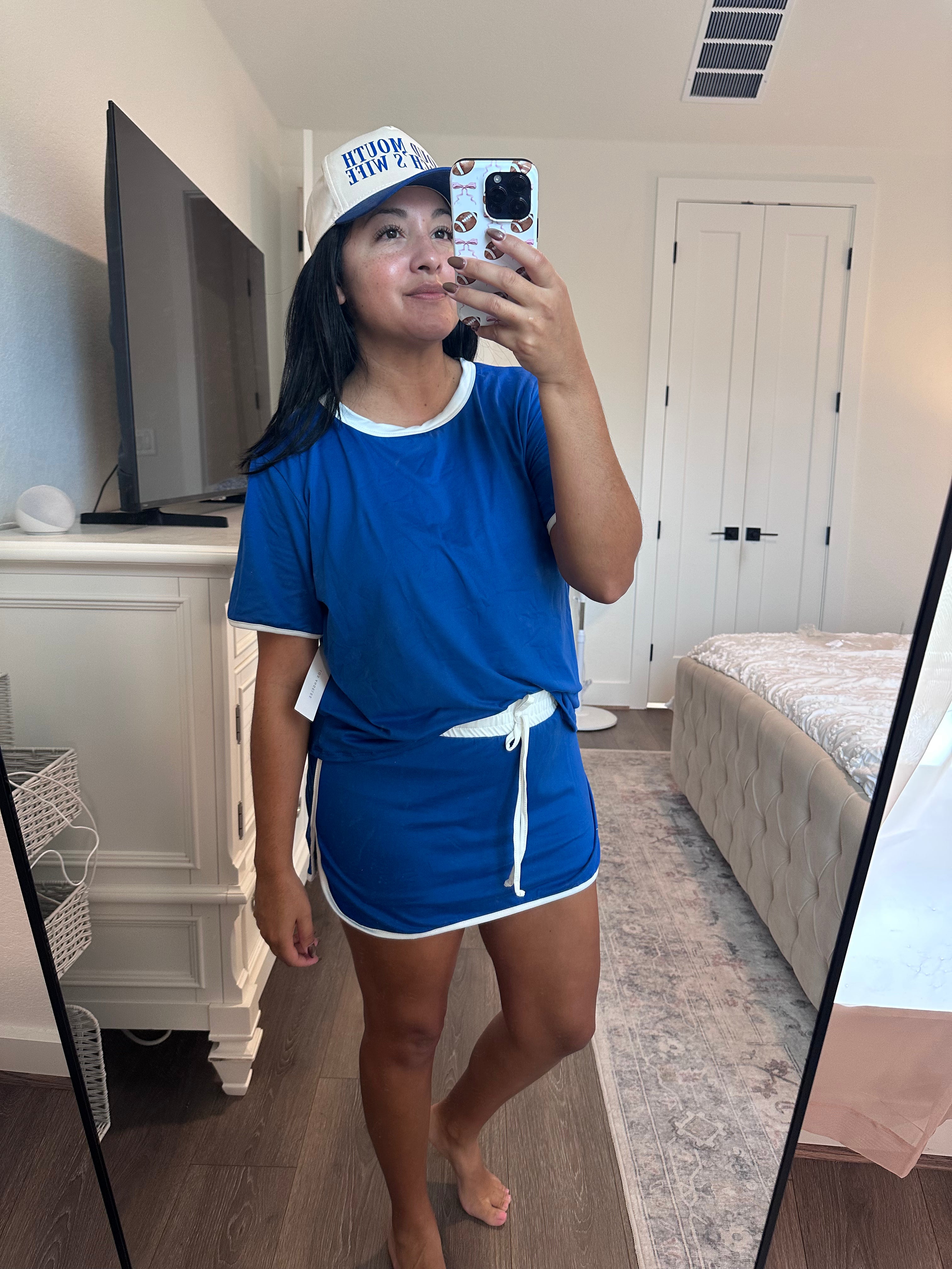 Royal Blue Game Day Skort Set